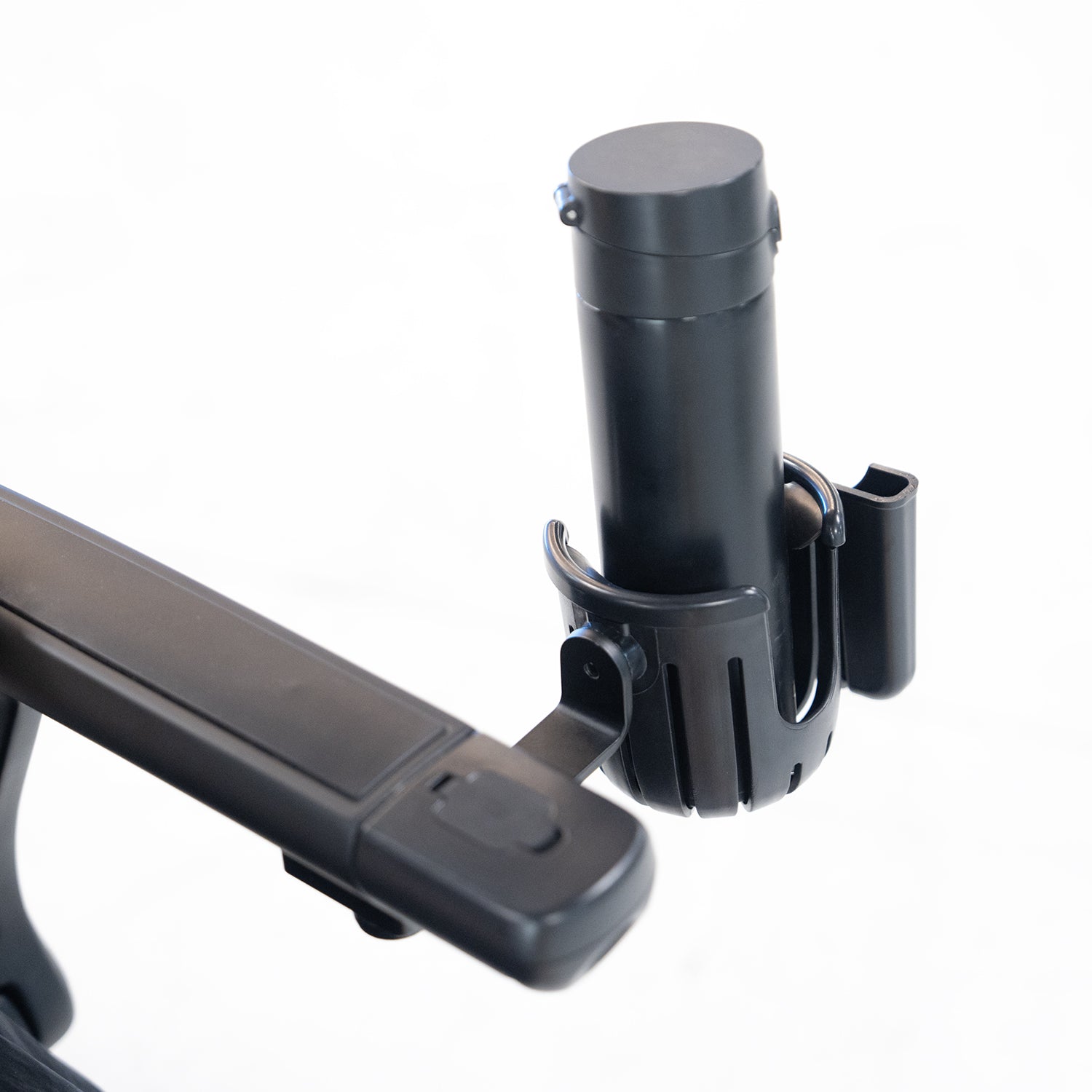 Wheelchair armrest cup holder accessory