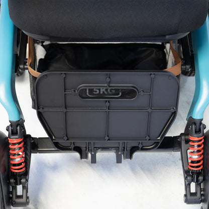 Large footrest replacement set for wheelchair