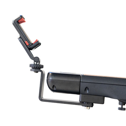 Wheelchair phone holder for hands-free convenience