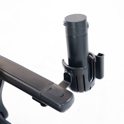 Wheelchair armrest cup holder accessory